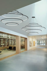 LedsC4 Lámpara de techo colgante Circular Inward 5 Rings LED 296.1 Bl CD4F-00A9AZDU05