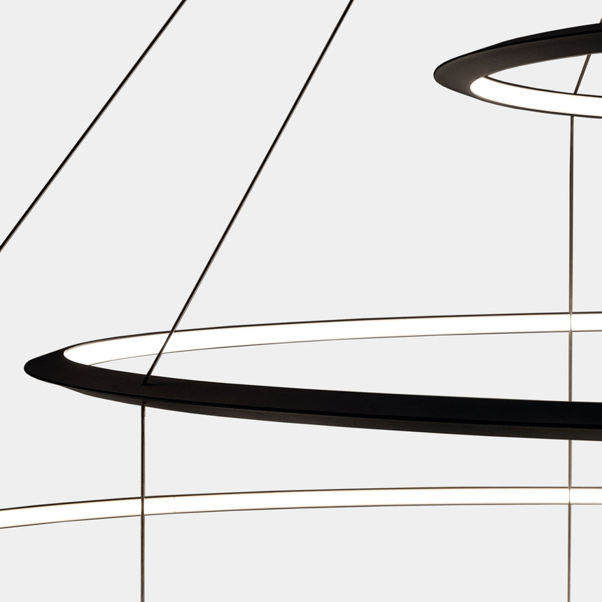 LedsC4 Lámpara de techo colgante Circular Inward 5 Rings LED 296.1 Bl CD4F-00A9AZDU05