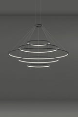 LedsC4 Lámpara de techo colgante Circular Inward 5 Rings LED 296.1 Bl CD4F-00A9AZDU05