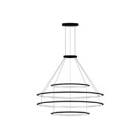 LedsC4 Lámpara de techo colgante Circular Inward 4 Rings (Ø600 Ø1200 Ø1200 Ø600) LED 211.9 Blanco C  CD4J-00V9AZDU05