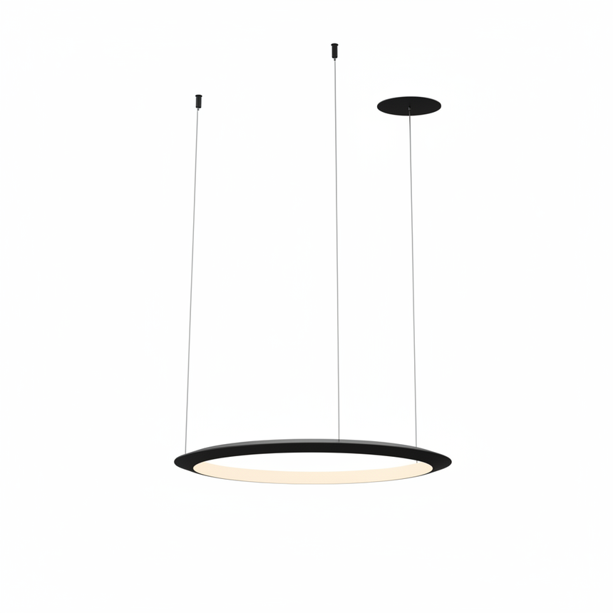 Lámpara de techo colgante LedsC4 Circular Inward Recessed LED Ø60cm CD5A-00V9AZDU14