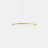 LedsC4 Lámpara de techo colgante Circular Inward Ø600 Recessed LED 38 Blanco Neutro - 4000K Dali-2 Oro  CD5A-00X9AZDUEF
