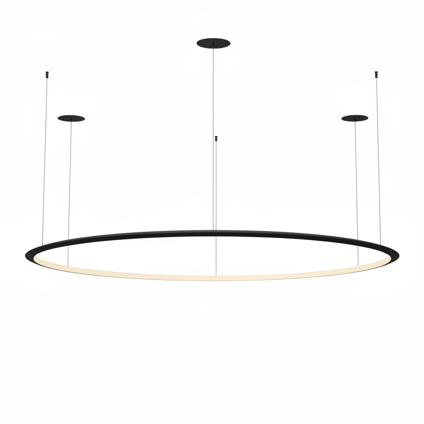 Lámpara de techo colgante LedsC4 Circular Inward Recessed grande LED Ø200cm CD5C-00V9AZDU14