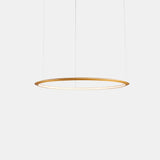 LedsC4 Lámpara de techo colgante Circular Inward Ø900 Recessed LED 52 Blanco Cálido - 3000K Oro CD5K-00W9AZOUEF