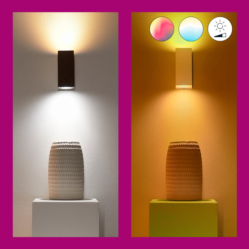 WiZ White and Color Ambiance Aplique Negro 5W 690lm 55461000