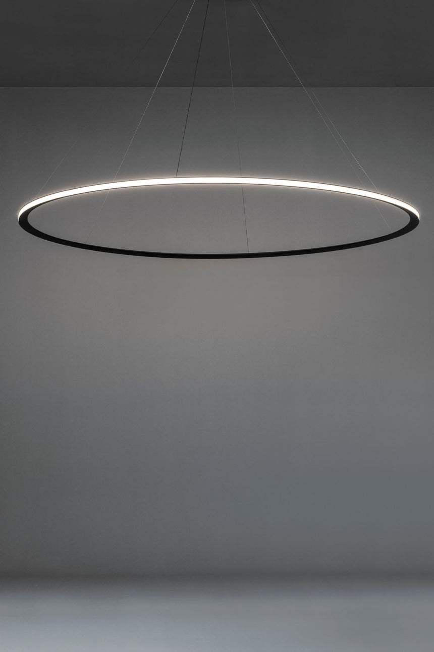 LedsC4 Lámpara de techo colgante Circular Outward Ø2000 Surface LED 118.5 Blanco Cálido - 3000K Dali-2 CF4C-00W9AZDU14