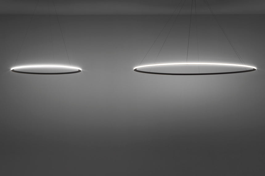 LedsC4 Lámpara de techo colgante Circular Outward Ø2000 Surface LED 118.5 Blanco Cálido - 3000K Dali-2 CF4C-00W9AZDU14