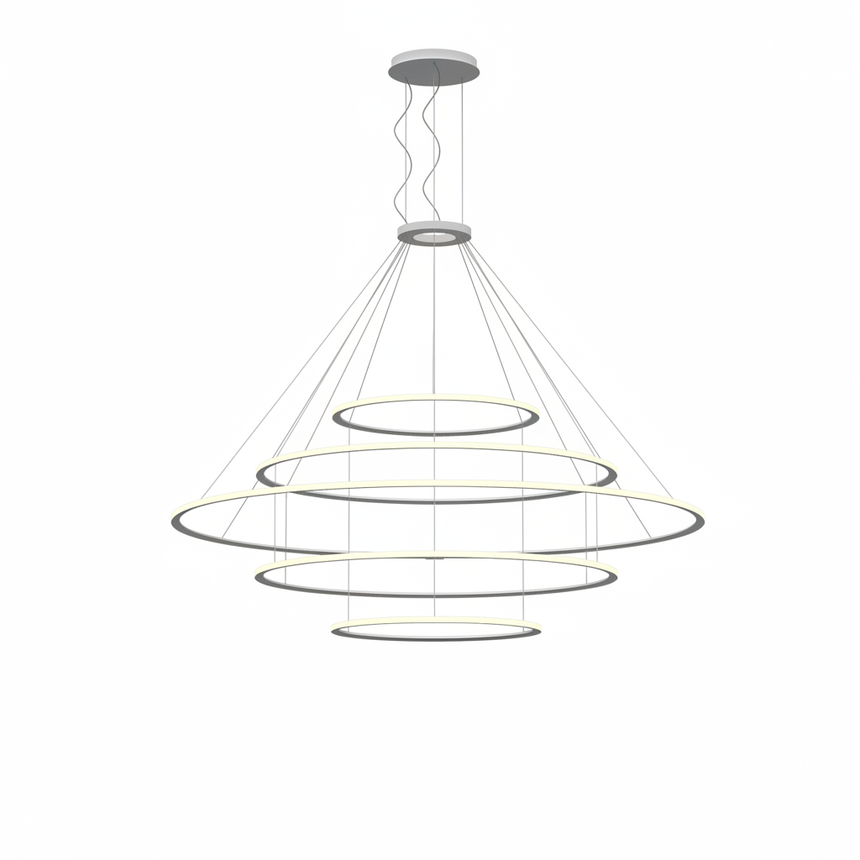 Lámpara de techo colgante LedsC4 Circular Outward 5 Rings ( ) grande LED CF4E-00V9AZDU14