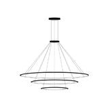 LedsC4 Lámpara de techo colgante Circular Outward 3 Rings (Ø2000 Ø1200 Ø600) LED 227.5 Blanco Neutro  CF4H-00X9AZOU05