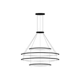 LedsC4 Lámpara de techo colgante Circular Outward 4 Rings (Ø600 Ø1200 Ø1200 Ø600) LED 211.9 Blanco C CF4J-00V9AZOU05