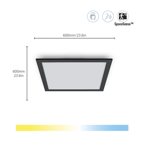 WiZ White Ambiance Plafón Negro 36W 3400lm 55487000 - vista alternativa | Philips