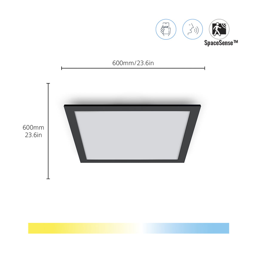 WiZ White Ambiance Plafón Negro 36W 3400lm 55487000 - vista alternativa | Philips