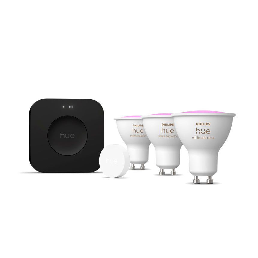 Philips Hue White and Color Ambiance Kit de inicio negro RGBW 5W 400lm (5 uds) 8720169374560