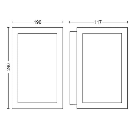 Philips Hue White and Color Ambiance Aplique de pared Impress negro RGBW 16W IP44 1743030P7 - imagen 6