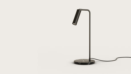 Lámpara de sobremesa Aromas Tura LED cuero mármol S1313