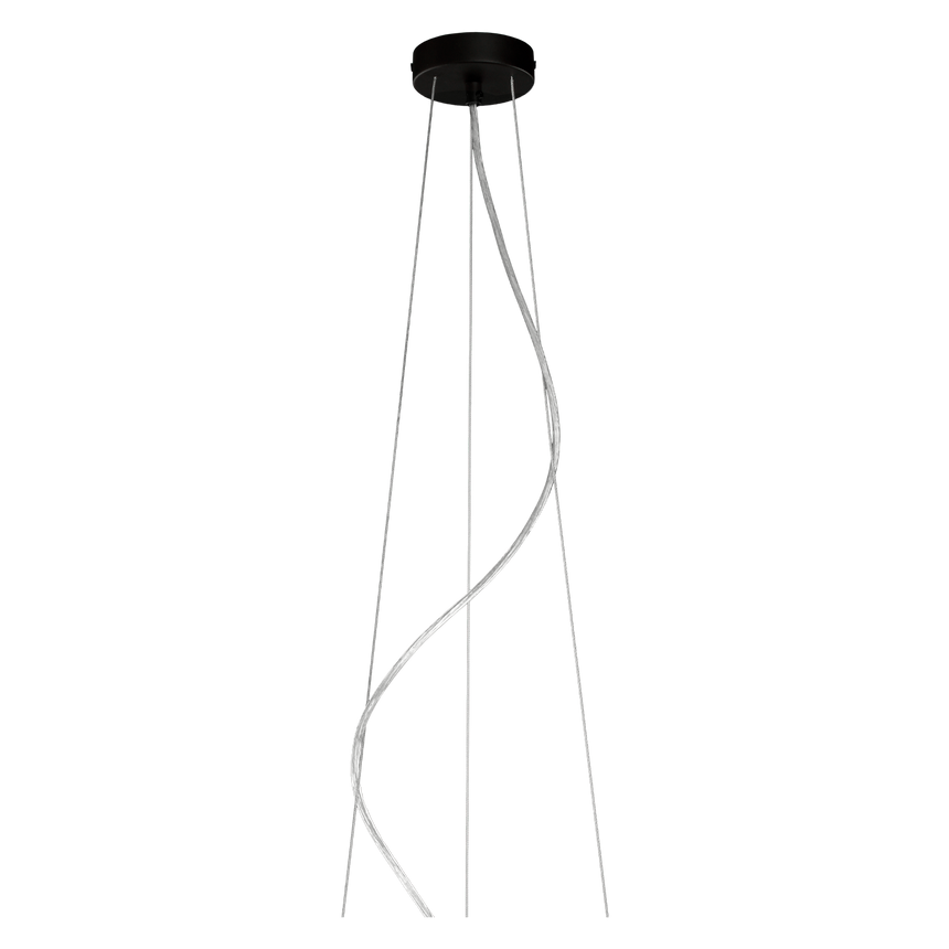 ACB CONJ.COL.3851/60 NEGRO TEXTURADO 2.5m INSTALADO CABLE TRANSP + 3 TENSORES ACCERO + FIJACIONES 81CON38516N