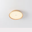 Plafón de techo ACB Cora Madera Haya y Blanco Texturado Ø33cm P4015070OAK
