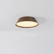 Plafón de techo ACB Cora Madera Nogal y Negro Texturado Ø33cm P4015070WAL