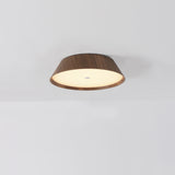 Plafón de techo ACB Cora Madera Nogal y Negro Texturado Ø33cm P4015070WAL