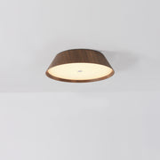 Plafón de techo ACB Cora Madera Nogal y Negro Texturado Ø33cm P4015070WAL