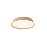 Plafón de techo ACB Cora Madera Haya y Blanco Texturado Ø42cm regulable P4015170OAKDP - vista alternativa