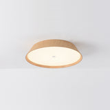 Plafón de techo ACB Cora Madera Haya y Blanco Texturado Ø42cm regulable P4015170OAKDP