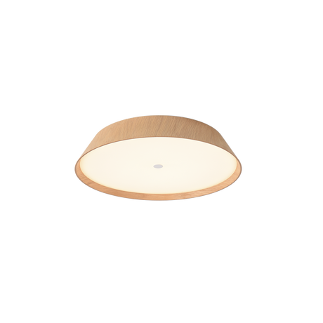 Plafón de techo ACB Cora Madera Haya y Blanco Texturado Ø42cm regulable P4015170OAKDT - vista alternativa