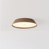 Plafón de techo ACB Cora Madera Nogal y Negro Texturado Ø42cm P4015170WAL