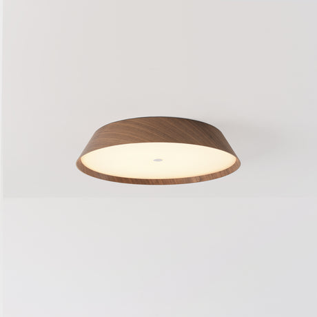 Plafón de techo ACB Cora Madera Nogal y Negro Texturado Ø42cm regulable P4015170WALDT