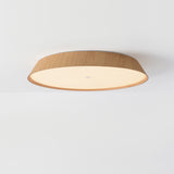 Plafón de techo ACB Cora Madera Haya y Blanco Texturado Ø61cm regulable P4015270OAKDP