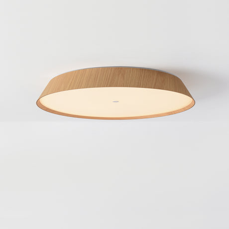 Plafón de techo ACB Cora Madera Haya y Blanco Texturado Ø61cm regulable P4015270OAKDT