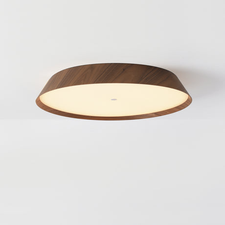 Plafón de techo ACB Cora Madera Nogal y Negro Texturado Ø61cm regulable P4015270WALDT