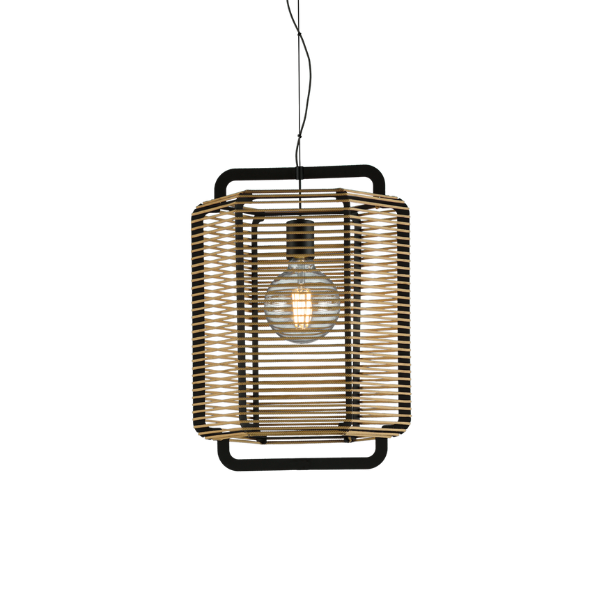 ACB Corda Lámpara de techo colgante 3901/35 Negro Texturado/Arena, LED E27 15W, C39013NAR