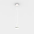 Lámpara de techo colgante ACB Corvus blanco texturado Ø20cm C3945102B