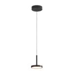 Lámpara de techo colgante ACB Corvus negro texturado Ø20cm C3945102N