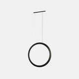 LedsC4 Lámpara de techo colgante Circular Vertical Side Ø600 Surface LED 38 Blanco Cálido - 3000K Dali CP4A-00W9AZDUEF