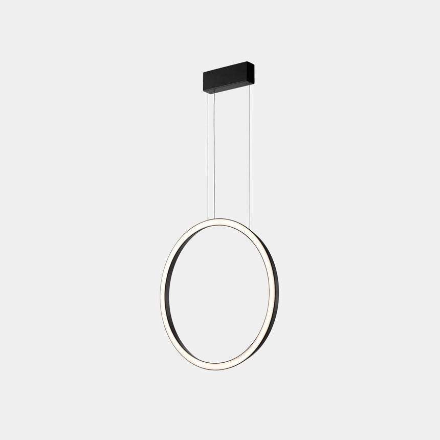 LedsC4 Lámpara de techo colgante Circular Vertical Side Ø1200 Surface LED 70 Blanco Cálido - 3000K On- CP4B-00W9AZOU05