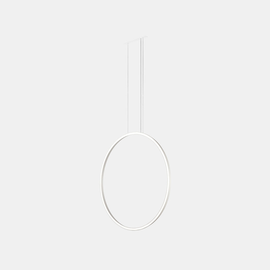 LedsC4 Lámpara de techo colgante Circular Vertical Side Ø600 Recessed LED 38 Blanco Cálido - 2700K Dal CP5A-00V9AZDU14