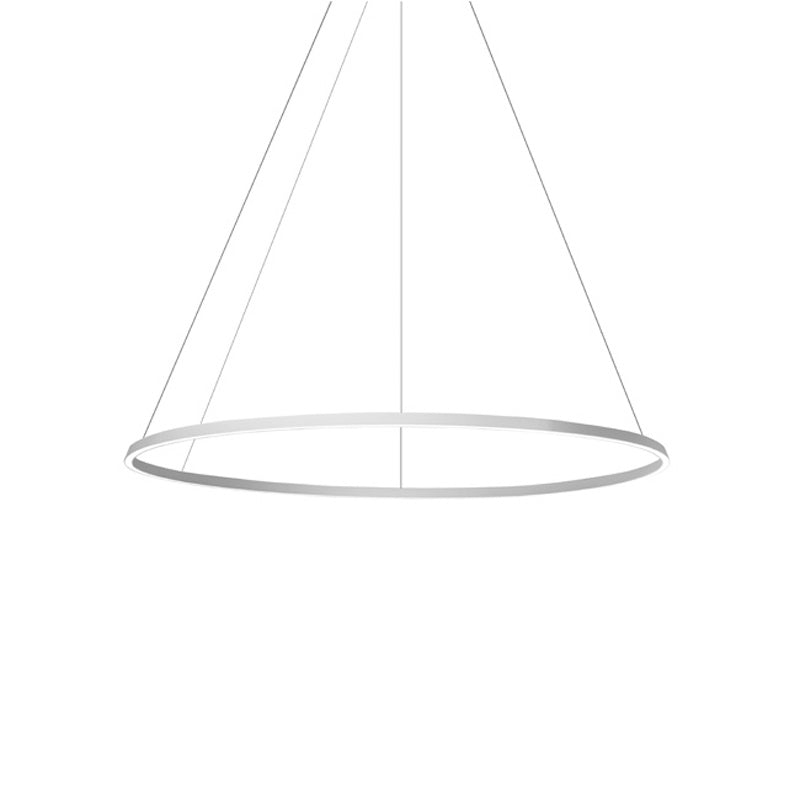 LedsC4 Lámpara de techo colgante Circular Downward Ø2000 Surface LED 128.5 Blanco Cálido - 3000K 0-10V CS4C-00W9AZRU14