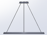 LedsC4 Lámpara de techo colgante Circular Downward Ø900 Surface LED 52 Blanco Cálido - 2400K Ne CS4K-00A9AZOU05