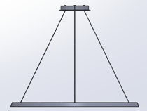 LedsC4 Lámpara de techo colgante Circular Downward Ø900 Surface LED 52 Blanco Cálido - 2400K Ne CS4K-00A9AZOU05