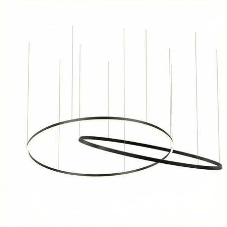 Lámpara de techo colgante LedsC4 Circular Downward 2 Rings Horitzontal CS5P-00V9AZDU05