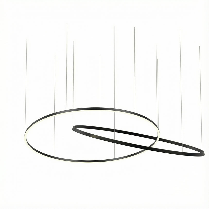 Lámpara de techo colgante LedsC4 Circular Downward 2 Rings Horitzontal CS5P-00V9AZDU05