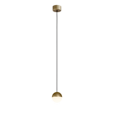 ACB Custo Lámpara de techo colgante 3818/1 Oro Tecnico/Opal, LED 5W 370lm, CRI90 , LED integrado, Kelvin 2700K-3000K Slide Switch C3818171O