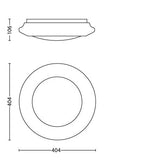 Philips PLAFON LED CINNABAR BLANC 22W CALID MA33365/3116 - imagen 5