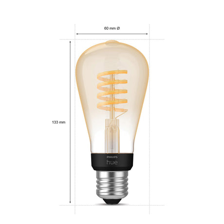 Philips Hue Bombilla filament White Ambiance E27 7W 871951430146700 550lm - imagen 8