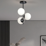 MDC Rondo Lámpara bolas plafón de 3 luces negro y blanco 578089101