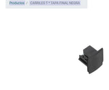 TAPA FINAL CARRIL TRIFASICO NEGRO MANTRA XTS412