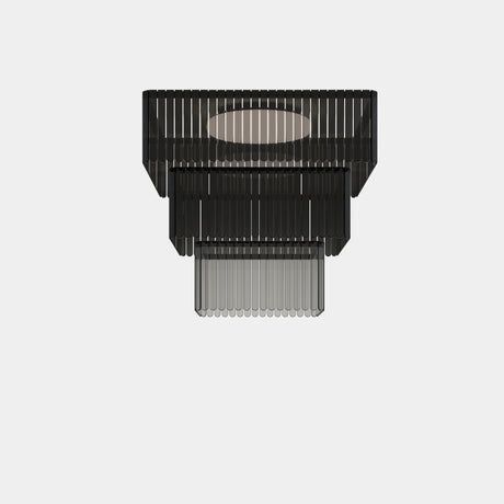 Plafón LedsC4 Scarlett Square Surface Chandelier x + x + x grande LED 93cm SQSC-CBA-LCLCLD-OSV