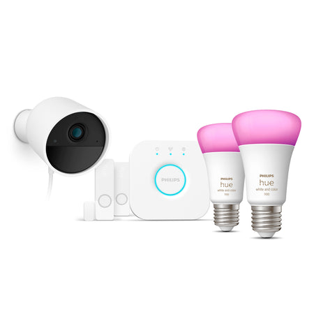 Philips Hue Security Kit de inicio 2 luces Secure blanco RGBW E27 9W IP65 (7 uds) 8720169192317 - vista alternativa